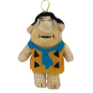 Vintage Nanco Fred Flintstone Plush Ornament 7'' 1980 Hanna-Barbera Collectible